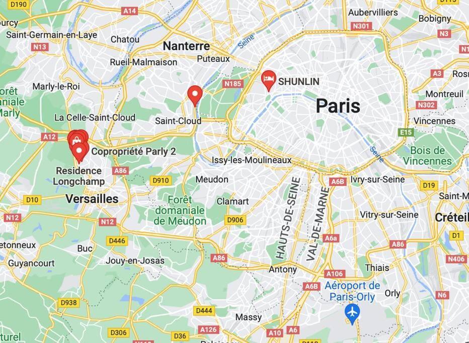 Grand Studio Proche Versailles Chateau Le Chesnay  Eksteriør bilde
